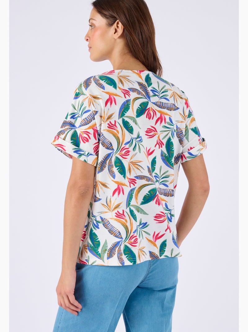 T-shirt fluide climatyl maille jersey - damart Blanc cassé - Kiabi