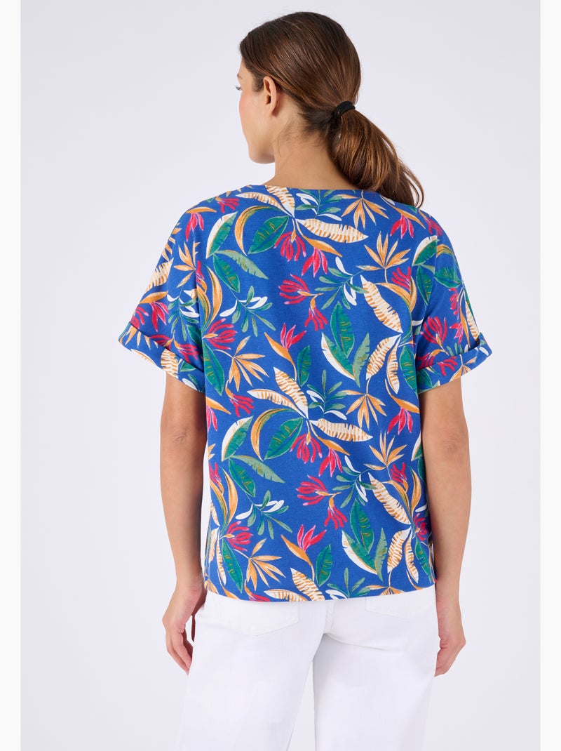 T-shirt fluide Climatyl maille jersey - Damart Bleu marine - Kiabi