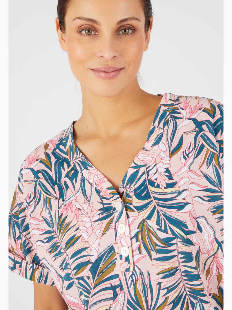 T-shirt fluide Climatyl maille jersey - Damart Rose pastel - Kiabi
