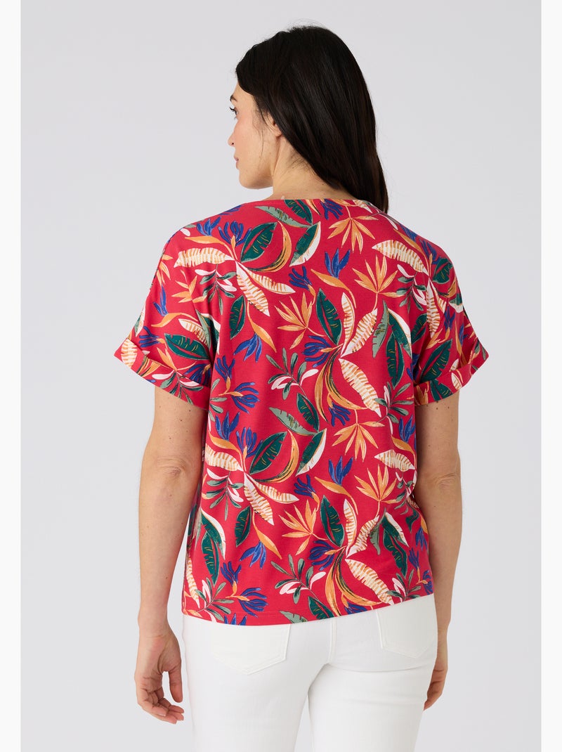 T-shirt fluide climatyl maille jersey - damart Rouge vermillon - Kiabi