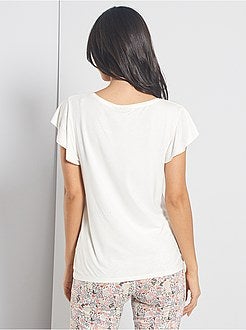 T-shirt fluide et imprimé - Kiabi