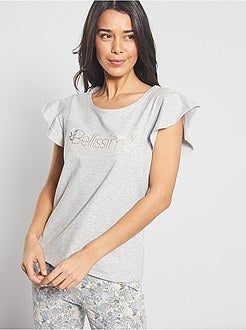 T-shirt fluide et imprimé - Kiabi