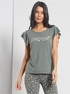 T-shirt fluide et imprimé - Kiabi