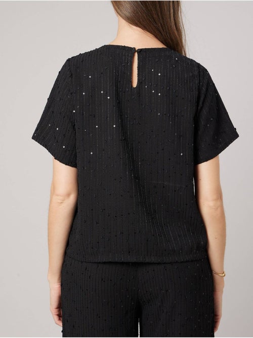 T-shirt fluide femme avec sequins 'deeluxe' - Kiabi T-shirt fluide femme avec sequins 'deeluxe' - Kiabi