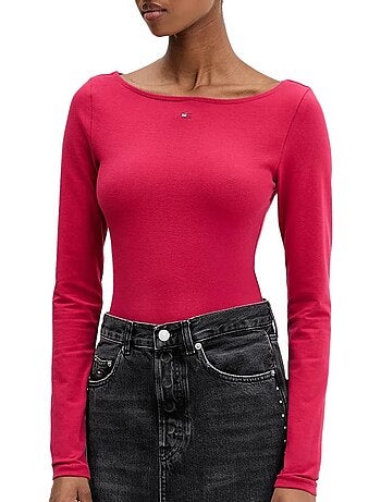 T-shirt Femme Tommy Hilfiger Tjw Slim S Flag