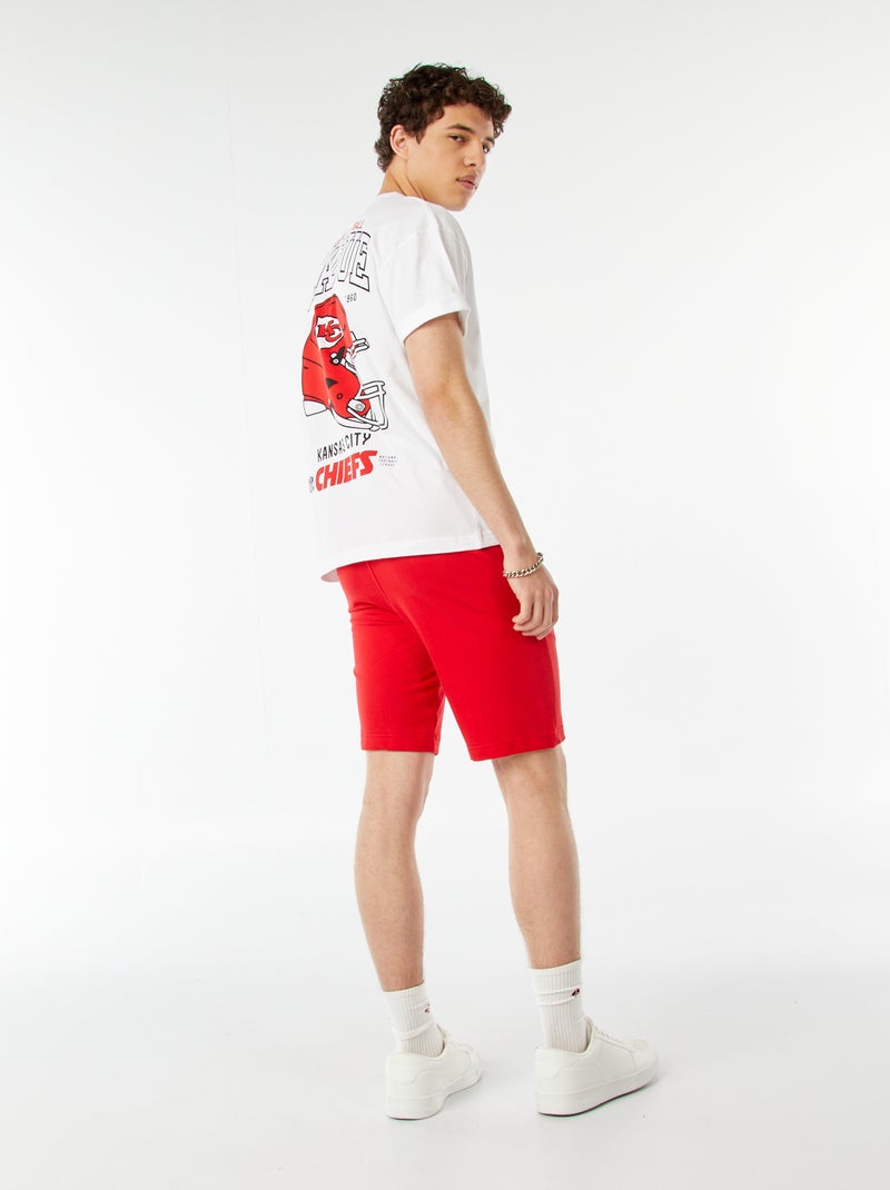 T-shirt 'Football US' 'Kansas City' manches courtes Blanc - Kiabi