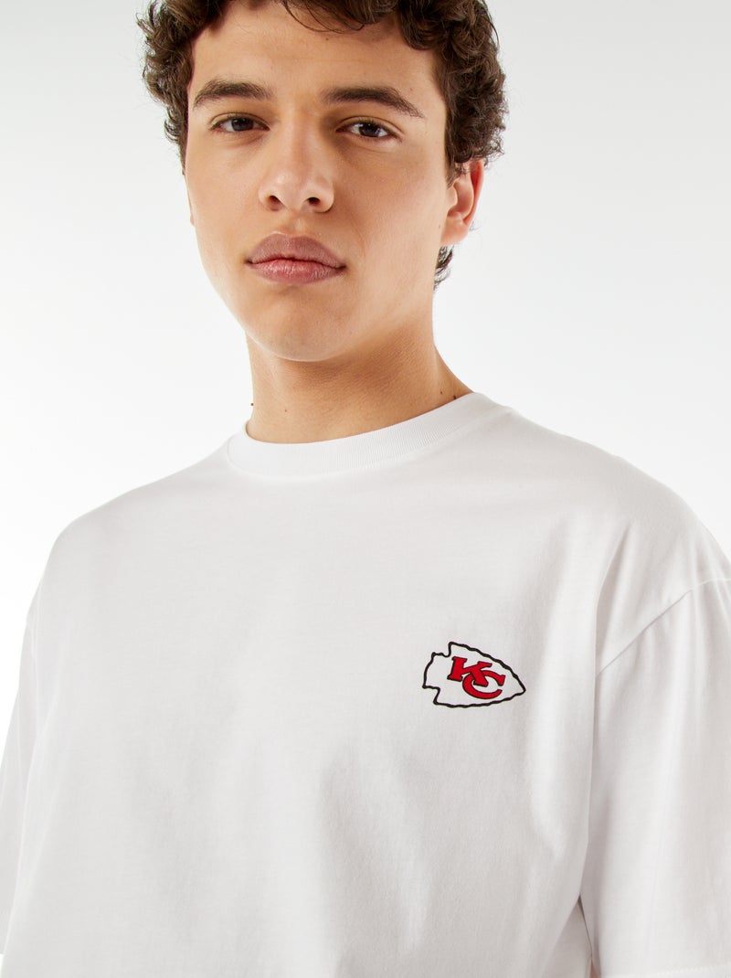 T-shirt 'Football US' 'Kansas City' manches courtes Blanc - Kiabi