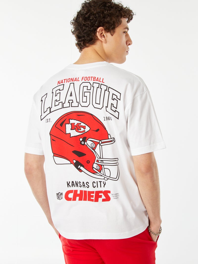 T-shirt 'Football US' 'Kansas City' manches courtes Blanc - Kiabi