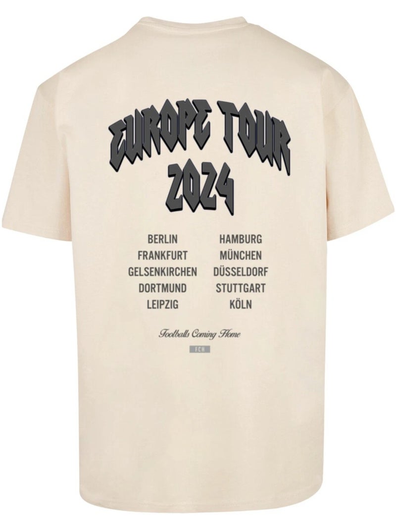 T-shirt footballs coming home europe tour - mister tee Beige sable - Kiabi