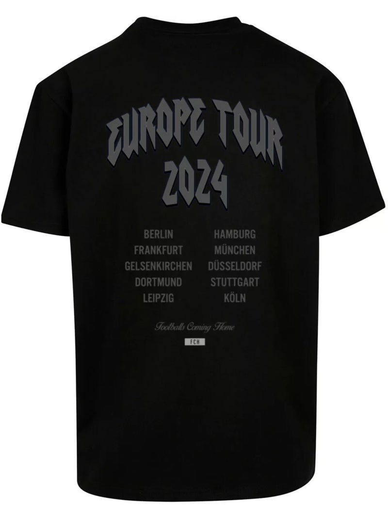 T-shirt footballs coming home europe tour - mister tee Noir - Kiabi