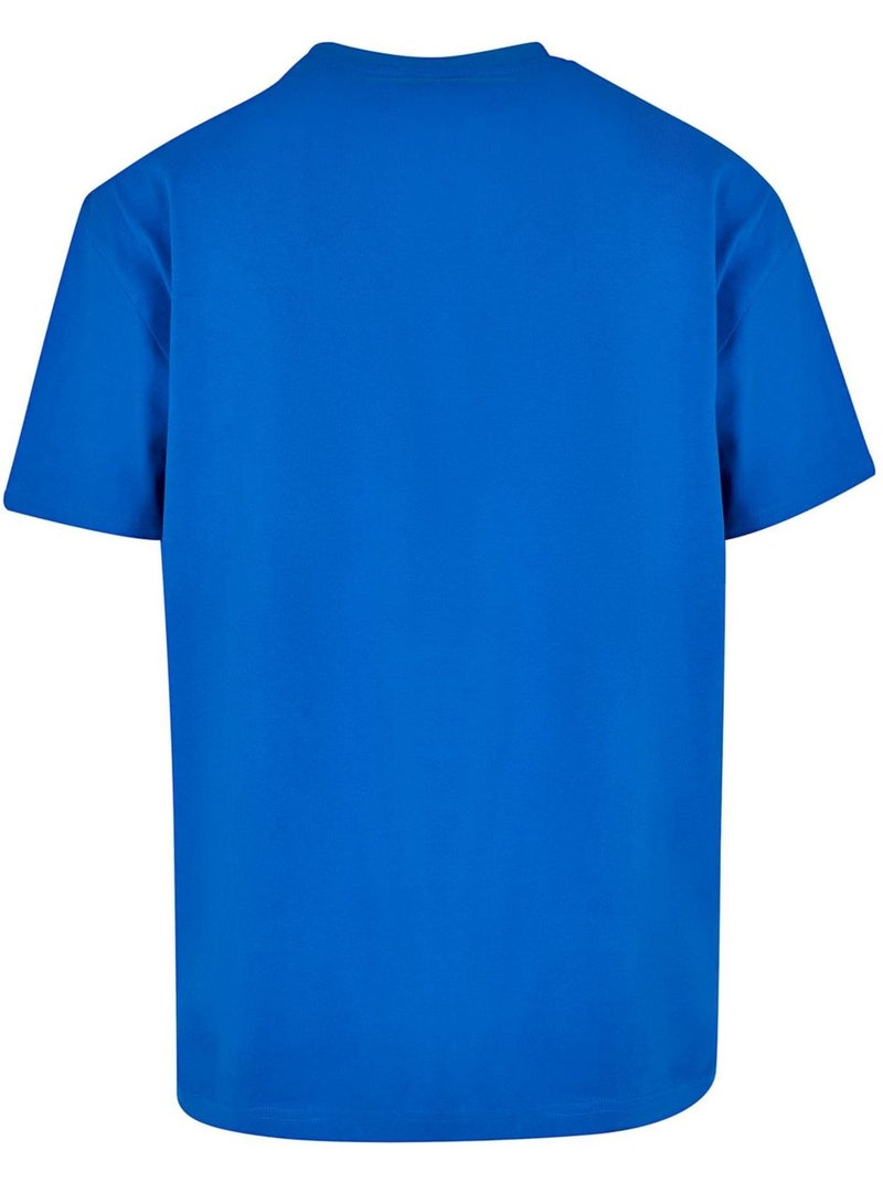 T-shirt footwork poetry - mister tee Bleu cobalt - Kiabi