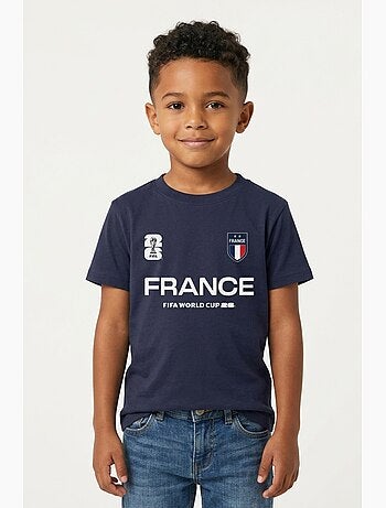 T-Shirt France Enfant | Licence Officielle FIFA World Cup 2026
