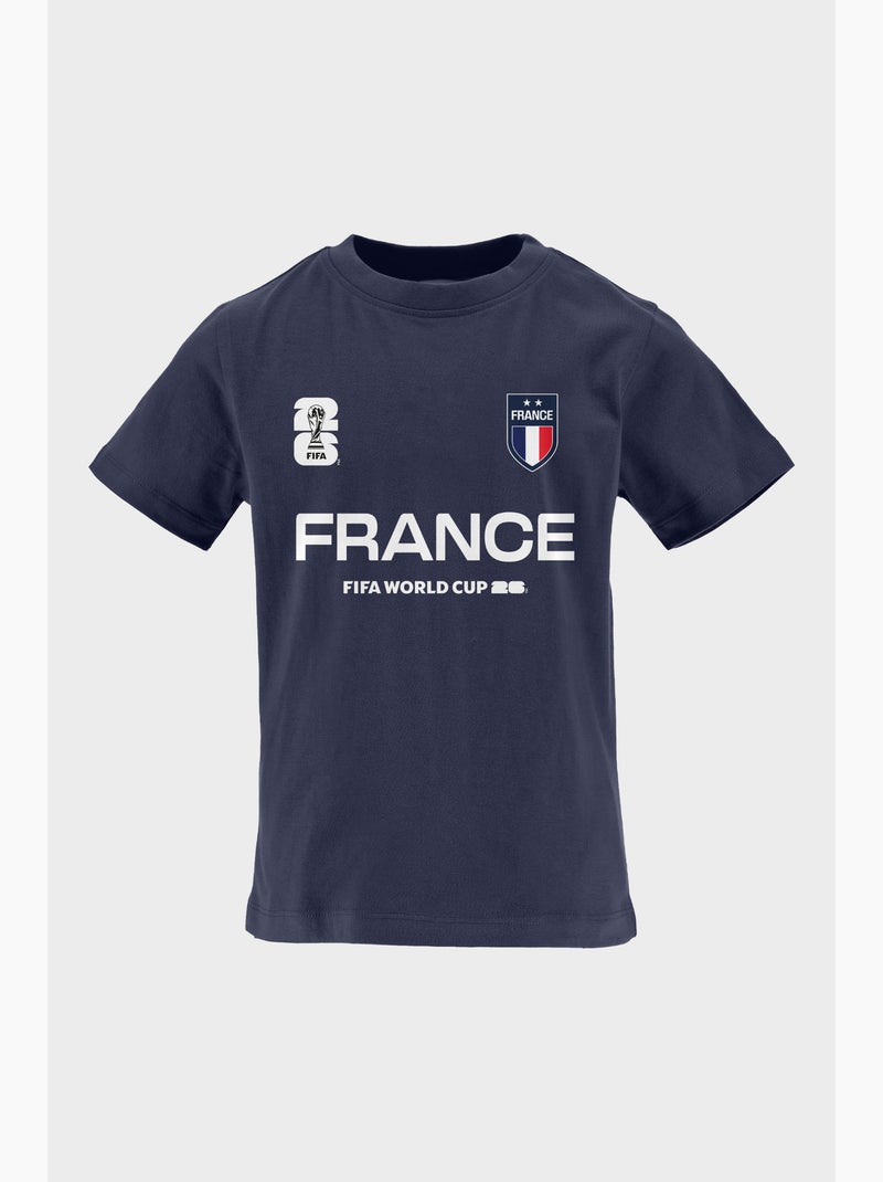 T-Shirt France Enfant   | Licence Officielle FIFA World Cup 2026 Bleu - Kiabi