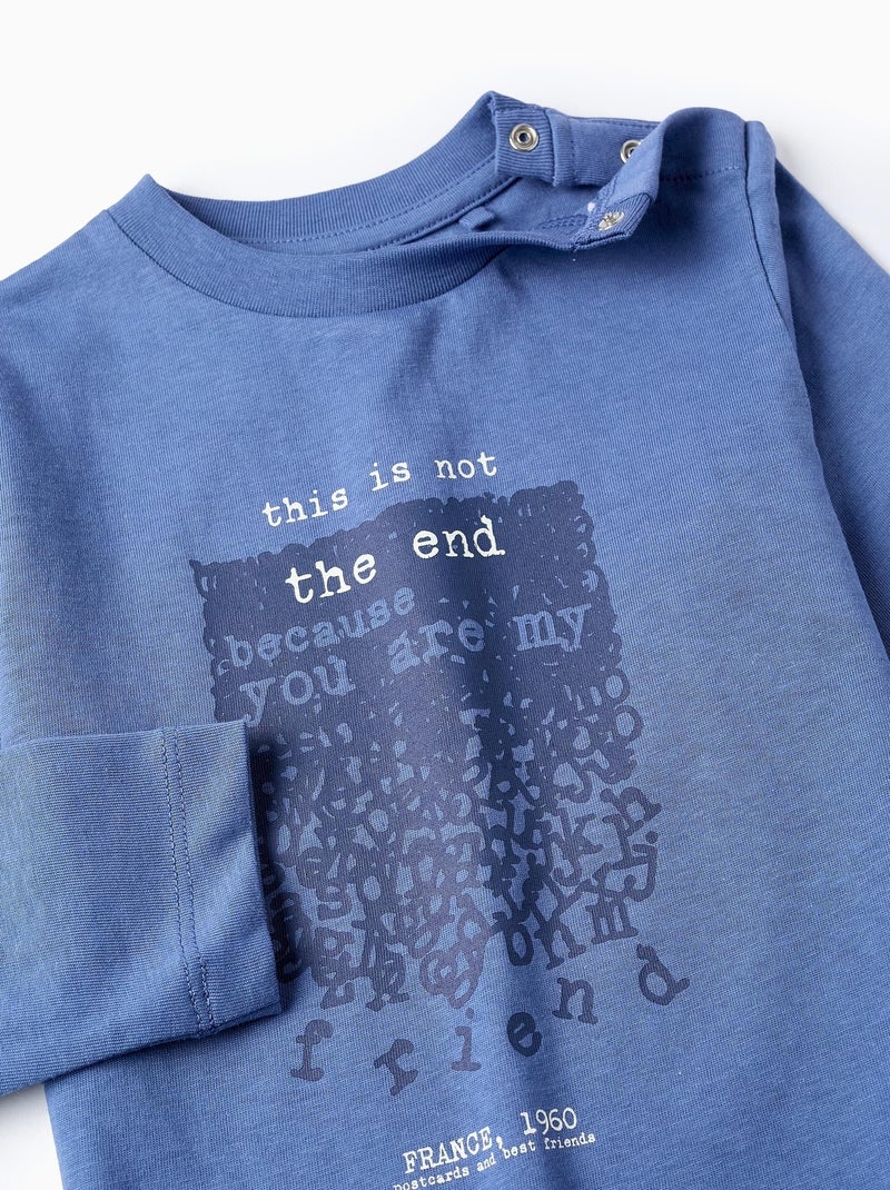 T-shirt  FRENCH CONNECTION Bleu azur - Kiabi