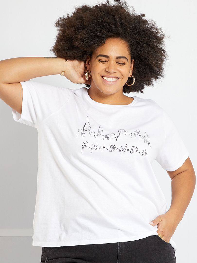 T-shirt 'Friends' blanc - Kiabi