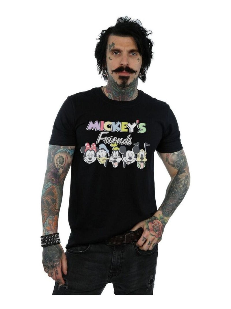 T-shirt friends faded nostalgia - disney Noir - Kiabi
