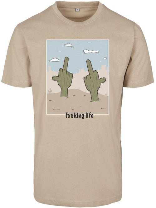 T-shirt fucking life - mister tee - Kiabi