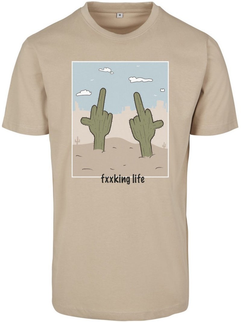 T-shirt fucking life - mister tee Beige - Kiabi