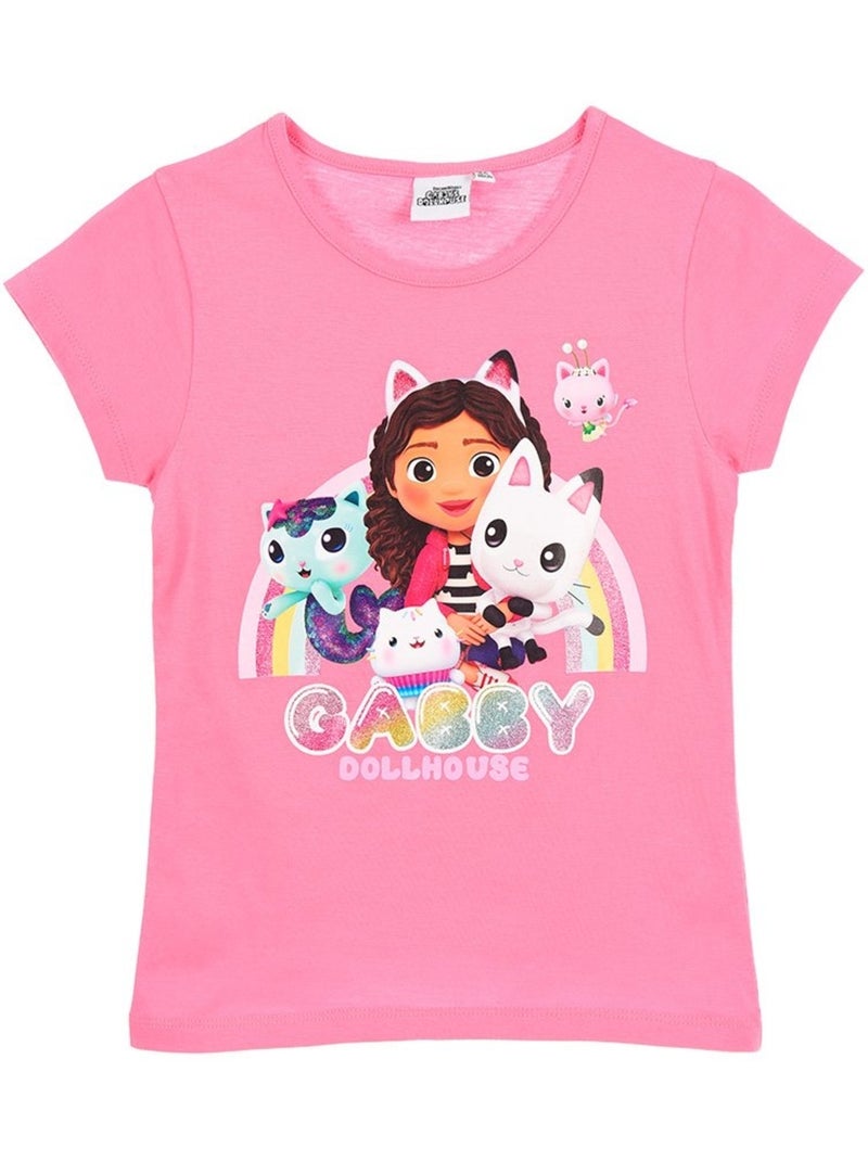 T-Shirt Gabby'S Dollhouse | Licence Officielle Rose - Kiabi