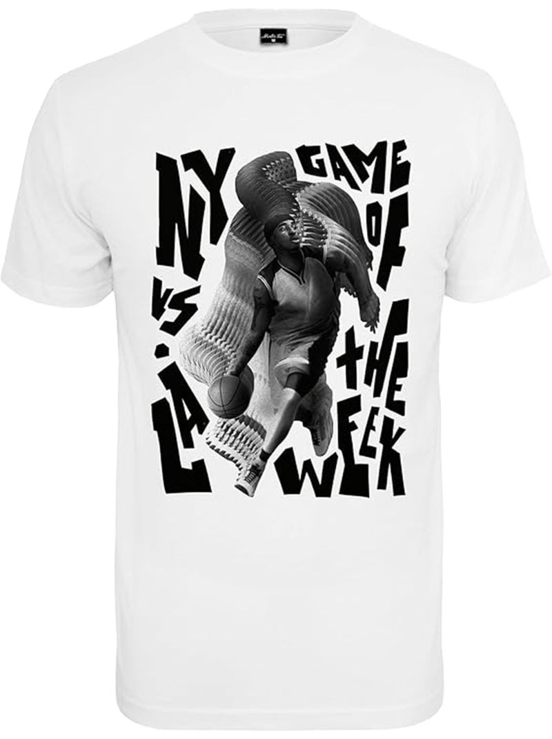 T-shirt game of the week - mister tee Blanc - Kiabi