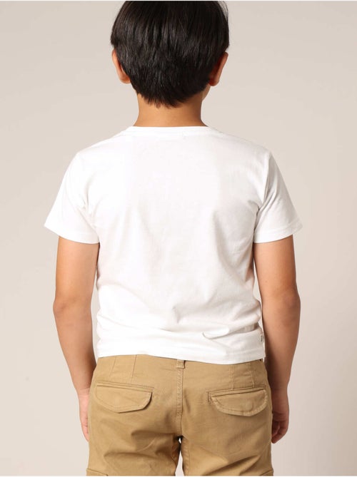 T-shirt garçon 100 % coton avec imprimé chien aspect denim et casquette DEELUXE 'Deeluxe' - Kiabi