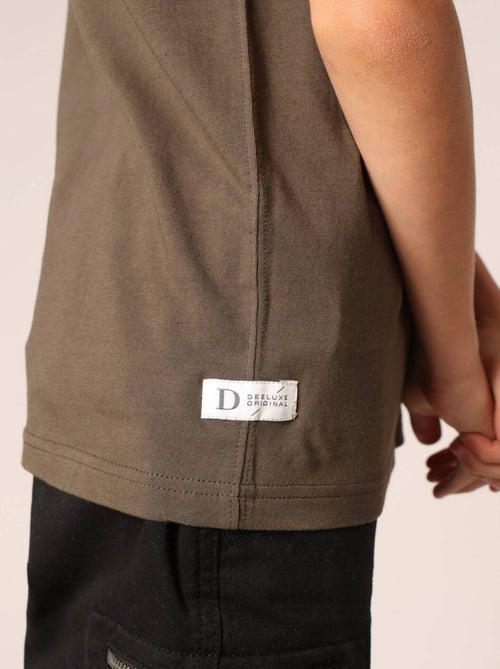 T-shirt garçon 100% coton avec imprimé moto style old school
 'Deeluxe' - Kiabi