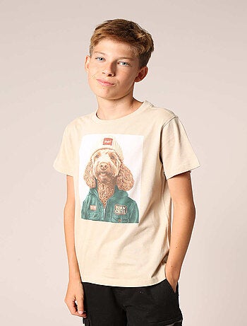T-shirt garçon 100 % coton imprimé amusant 'Deeluxe'
