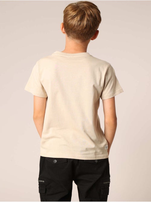 T-shirt garçon 100 % coton imprimé amusant 'Deeluxe' - Kiabi