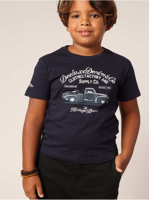 T-shirt garçon 100 % coton, style vintage avec imprimé camionnette 'Deeluxe' - Kiabi