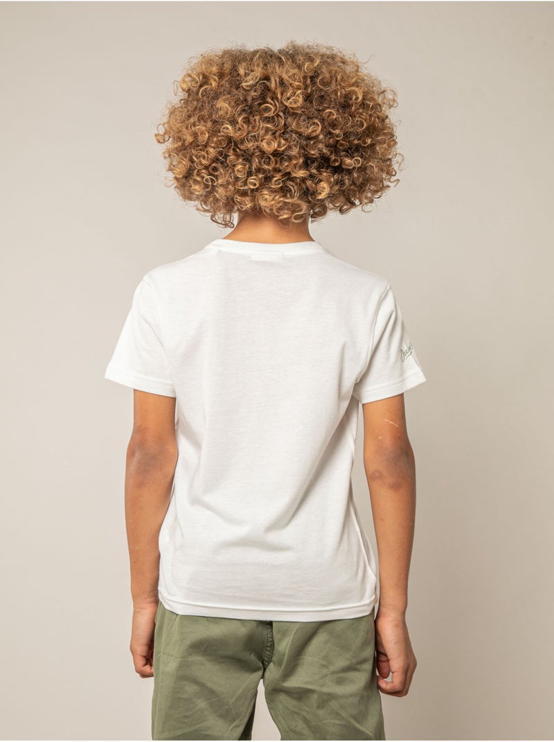 T-shirt garçon coton 'Deeluxe' Blanc - Kiabi