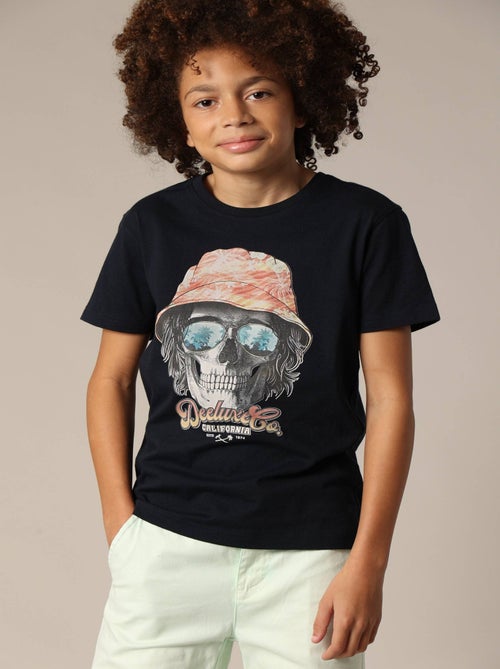 T-shirt garçon DEACON en jersey de coton 'Deeluxe' - Kiabi