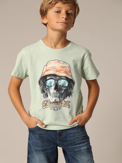 T-shirt garçon DEACON en jersey de coton 'Deeluxe' - Kiabi