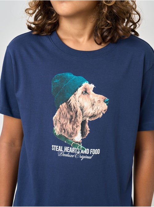 T-shirt garçon en 100% coton jersey imprimé chien stylisé 'deeluxe' - Kiabi T-shirt garçon en 100% coton jersey imprimé chien stylisé 'deeluxe' - Kiabi