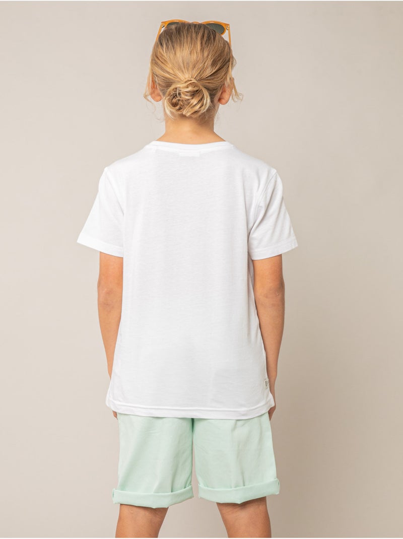 T-shirt garçon en coton 'Deeluxe' Blanc - Kiabi