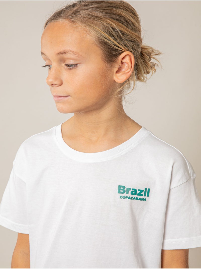 T-shirt garçon en coton 'Deeluxe' Blanc - Kiabi