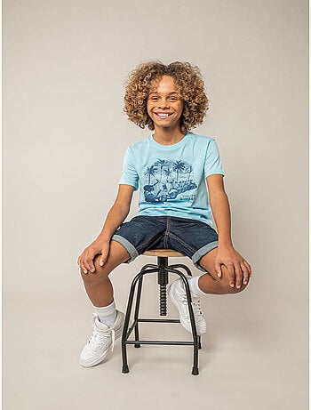 T-shirt garçon en coton 'Deeluxe'