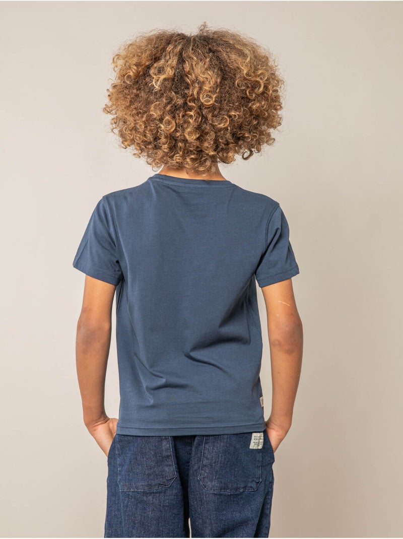 T-shirt garçon en coton 'Deeluxe' Bleu foncé - Kiabi