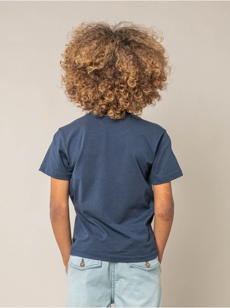 T-shirt garçon en coton 'Deeluxe' Bleu foncé - Kiabi
