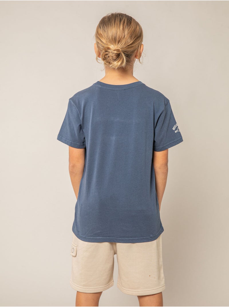 T-shirt garçon en coton 'Deeluxe' Bleu foncé - Kiabi