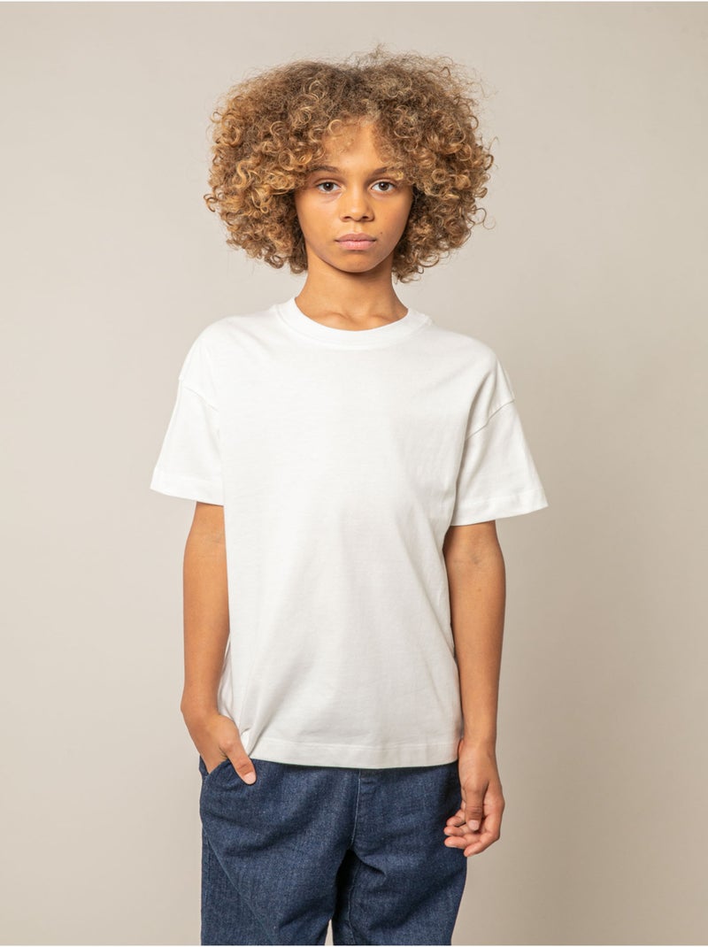 T-shirt garçon en coton 'Deeluxe' Ecru - Kiabi
