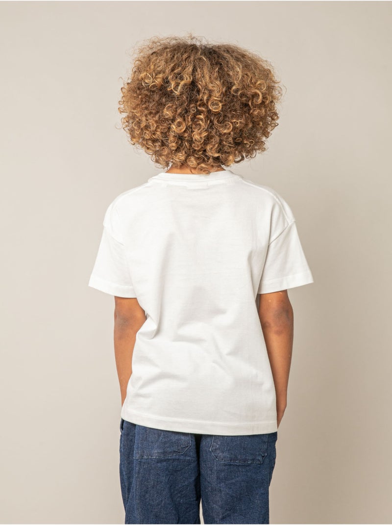 T-shirt garçon en coton 'Deeluxe' Ecru - Kiabi