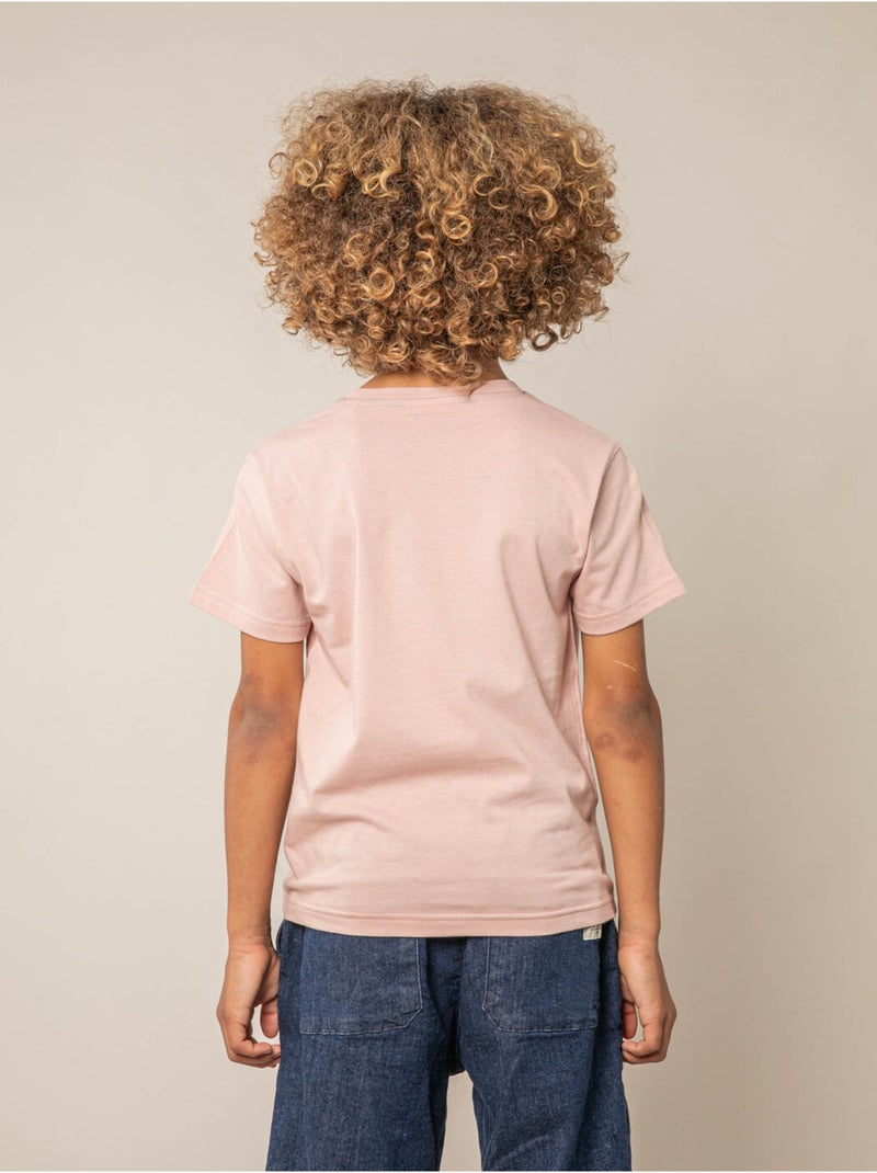 T-shirt garçon en coton 'Deeluxe' Rose clair - Kiabi