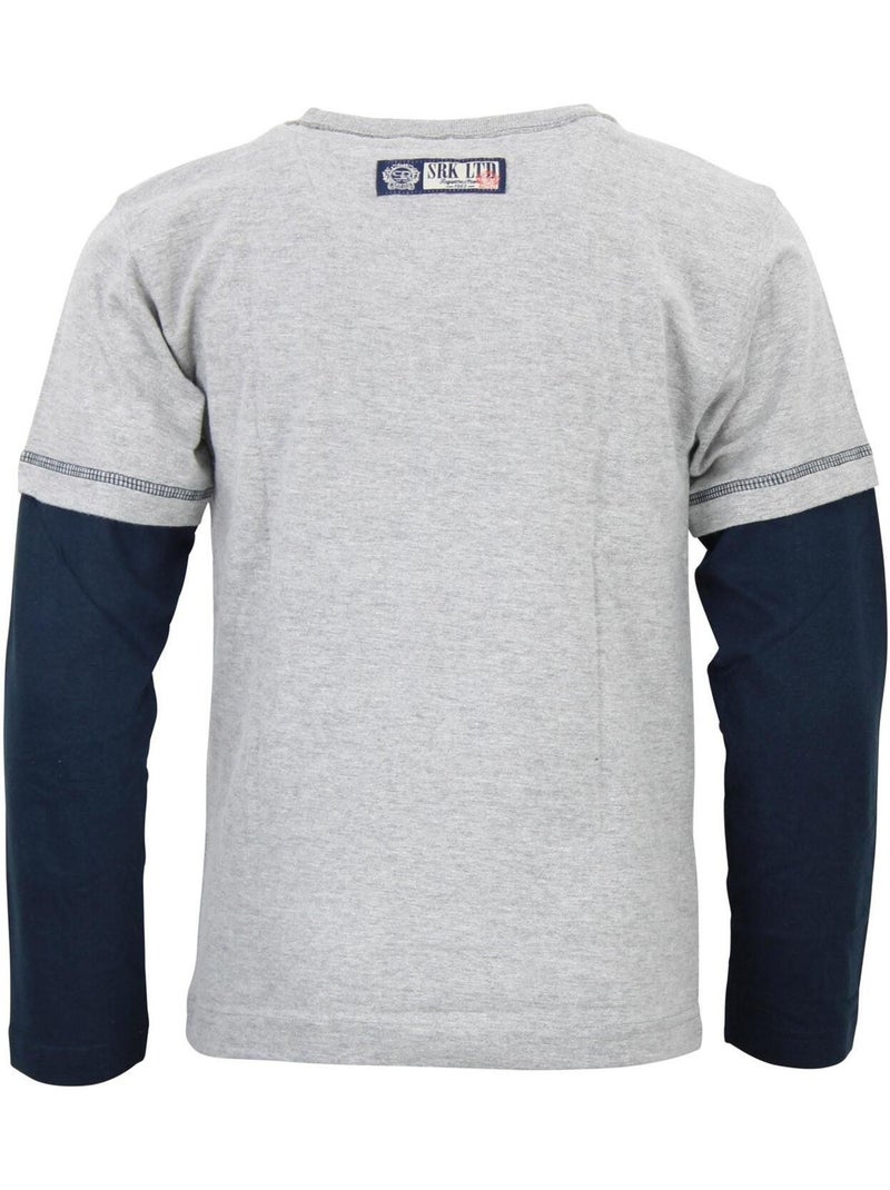 T-shirt garçon EVRA - SRK Gris - Kiabi