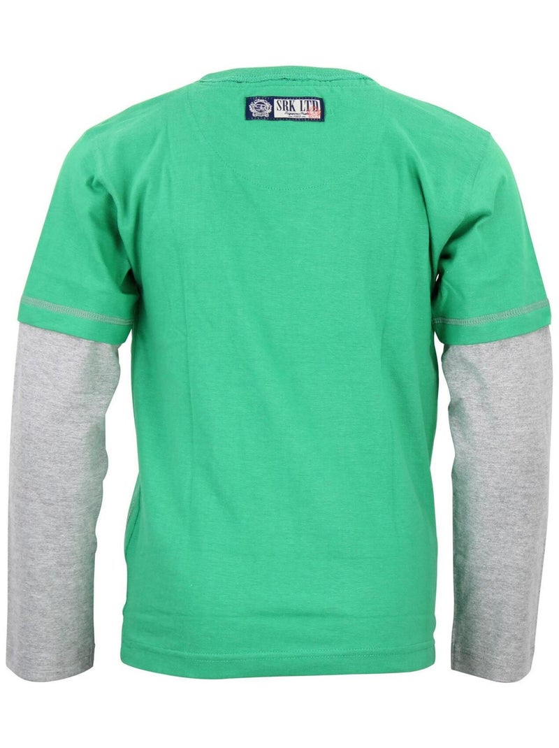 T-shirt garçon EVRA - SRK Vert - Kiabi