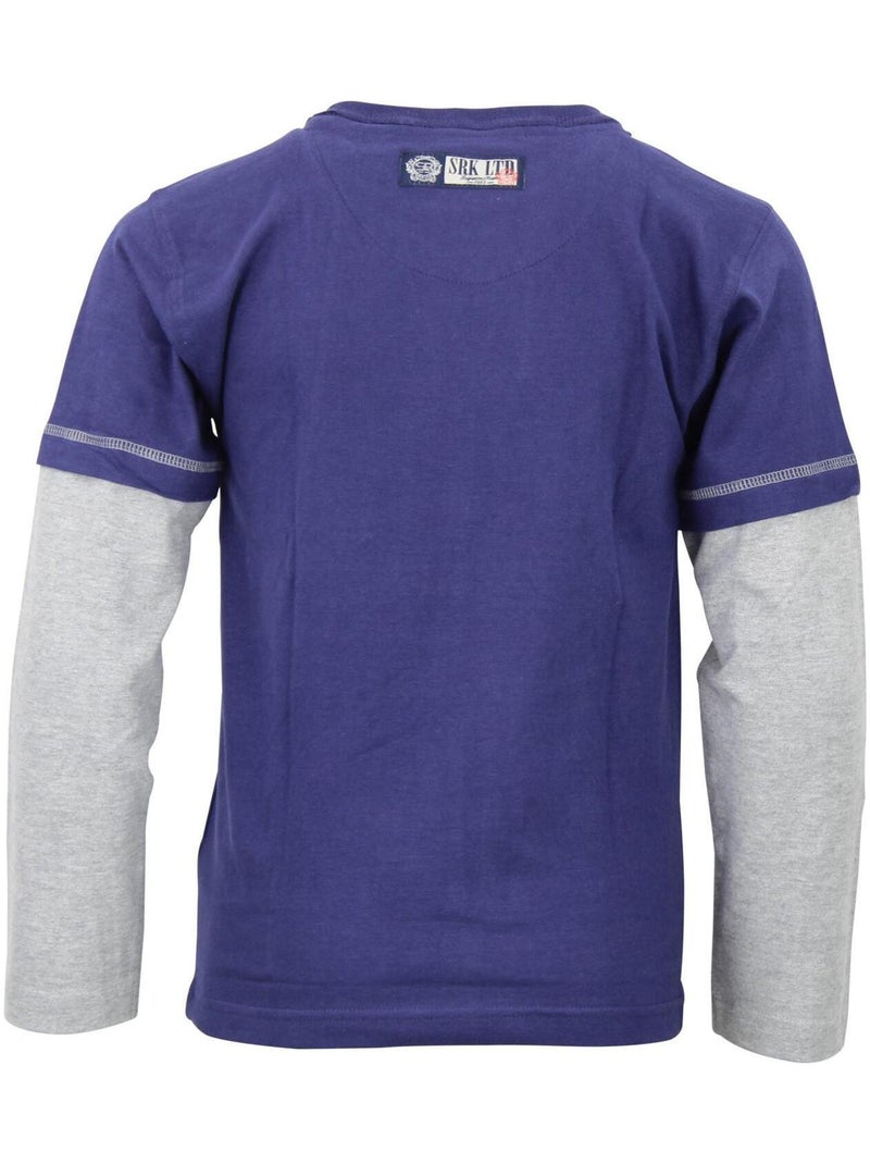 T-shirt garçon EVRA - SRK Violet - Kiabi