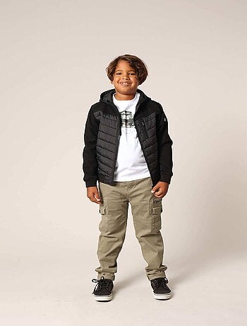 T-shirt garçon imprimé voiture vintage, coupe droite et col rond en 100% coton. 'Deeluxe'