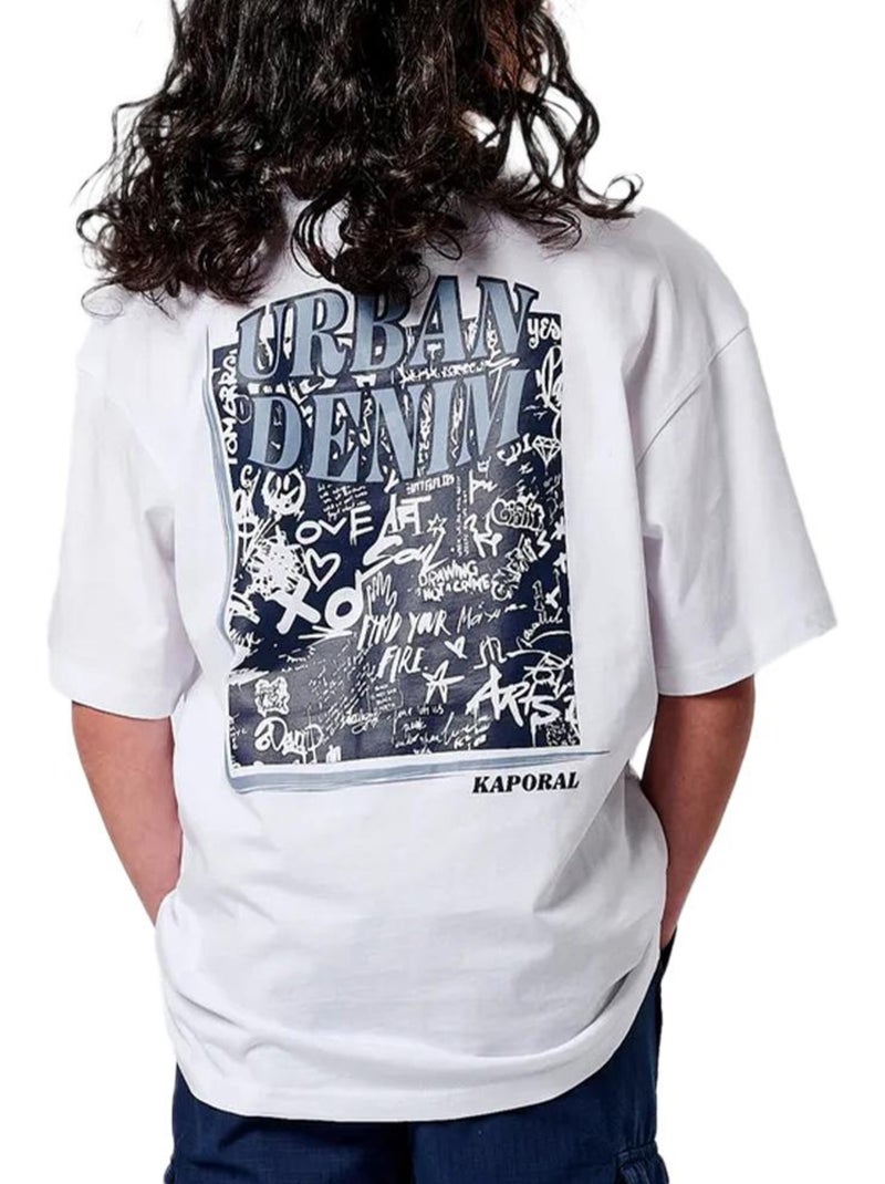 T-shirt garçon kaporal Blanc - Kiabi