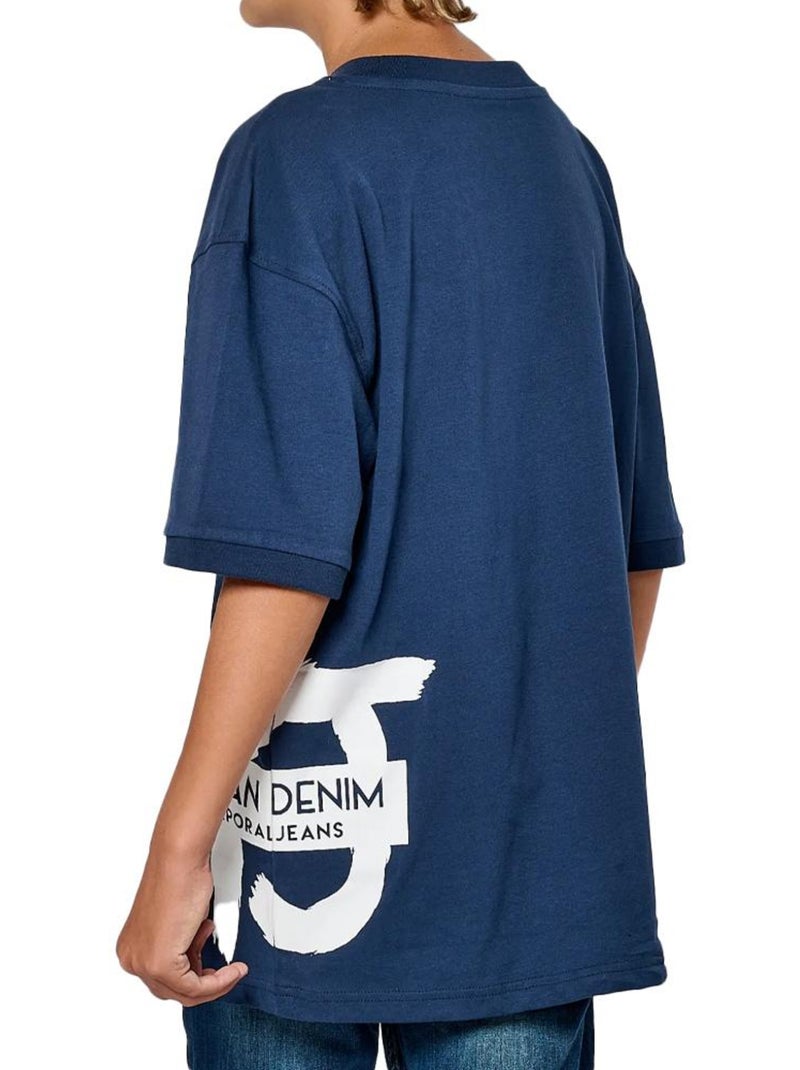 T-shirt garçon kaporal Bleu marine - Kiabi