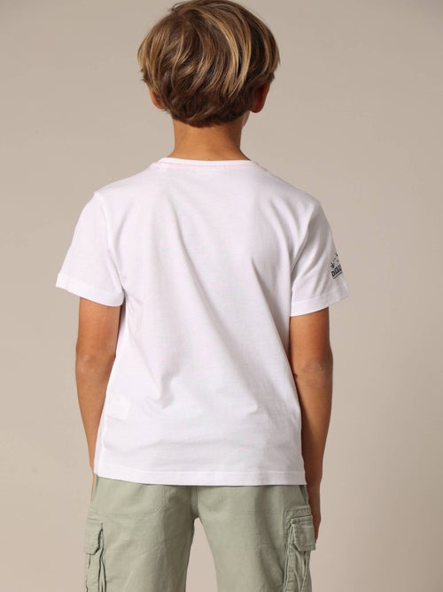 T-shirt garçon MAHALO en coton avec imprimé tropical 'Deeluxe' - Kiabi