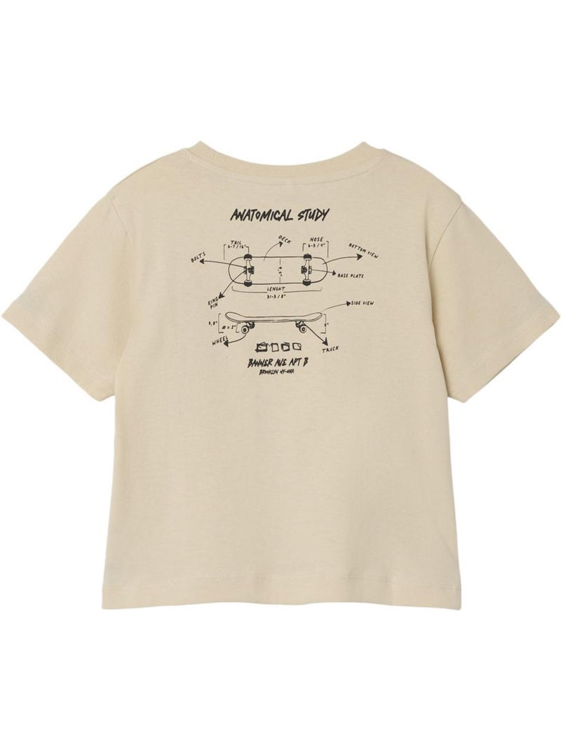 T-shirt Garçon Name it Beige clair - Kiabi
